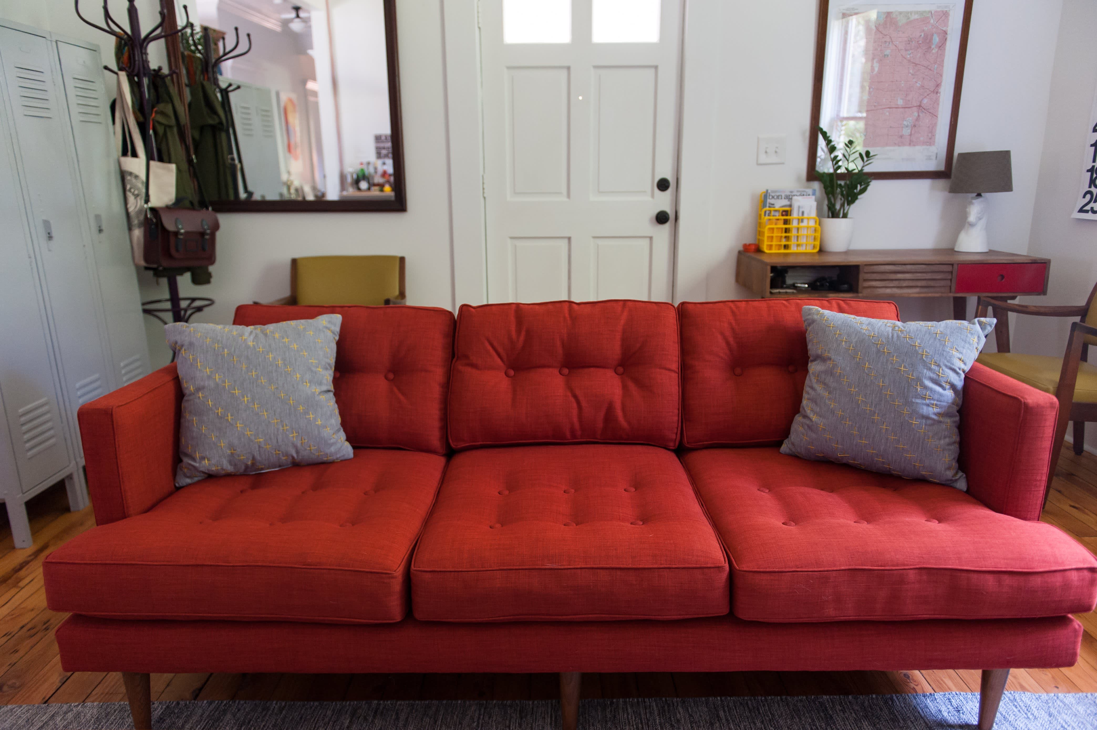 West elm deals tufted couch